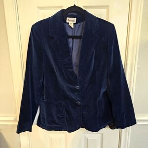 Vintage navy velvet blazer. Size 12